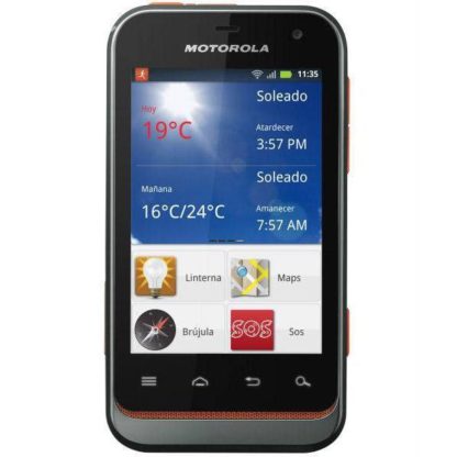 Motorola DEFY mini black slate - tangerine