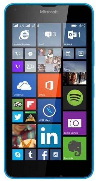 Microsoft Lumia 640 LTE cyan
