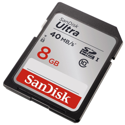 SANDISK 8GB SDHC card Ultra 40MB/s, Class 10