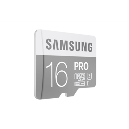 SAMSUNG 16GB, MICRO SDHC PRO, CLASS 10 WITH SD ADAPTER, Read up to 90MB/s, Write up to 60MB/s